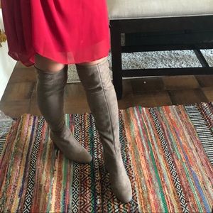 Brand New vince camuto over the knee boots taupe